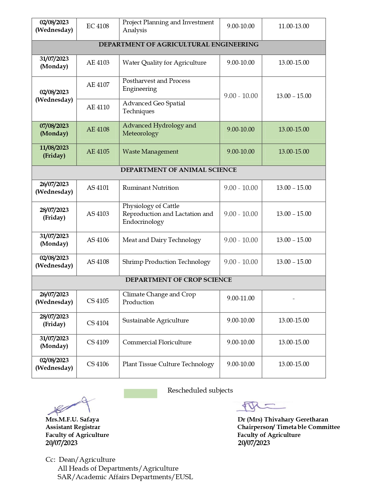 Fourth Year First Semester Examination Timetable - 202021_rerevised version_page-0002.jpg